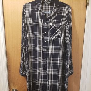 EXPRESS Long Sleeve Plaid Dress Size S